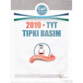 2019 TYT Tıpkı Basım - Çap Yayınları