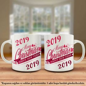 2019 Yeni Yıl Kutlama Tasarım Kupa Bardak