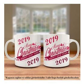 2019 Yeni Yıl Kutlama Tasarım Kupa Bardak