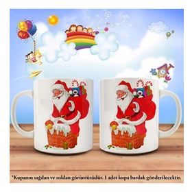 2019 Yeni Yıl Noel Baba Kupa Bardak