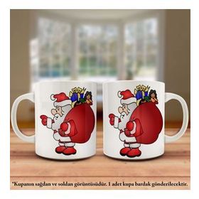 2019 Yeni Yıl Noel Baba Kupa Bardak