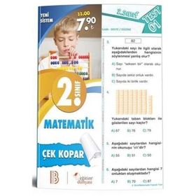 2020 2. Sınıf Matematik Çek Kopar Yaprak Test-Eğitim Dünyası Yayınları