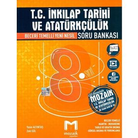 2020-2021 8. Sınıf T.C. İnkılap Tarihi ve Atatürkçülük Soru Bankası-Mozaik Yayınları