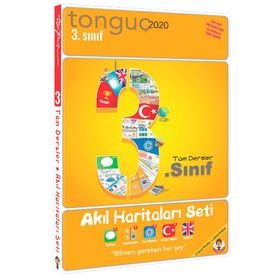 2020 3. Sınıf Tüm Dersler Akıl Haritaları Seti - Tonguç Akademi Yayınları