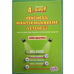 2020 4. Sınıf Bilsem Yeni Nesil Mantık Muhakeme Yeteneği Konu Anlatımlı-Editör Yayınları