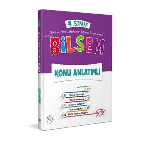 2020 4. Sınıf Bilsem Yeni Nesil Mantık Muhakeme Yeteneği Konu Anlatımlı-Editör Yayınları
