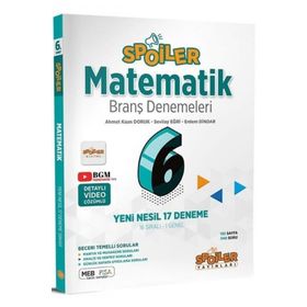 2020 6. Sınıf Beceri Temelli Matematik 15 Deneme-Branş Akademi Yayınları