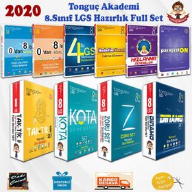 2020 8. Sınıf LGS 0 dan 8 e Tüm Dersler Sözel Sayısal Hazırlık Seti - Tonguç Akademi Yayınları