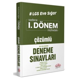 2020 8. Sınıf Lgs 1. Dönem Deneme Sınavları Çözümlü Lgs Eve Sığar-Editör Yayınları