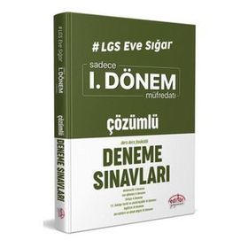2020 8. Sınıf Lgs 1. Dönem Deneme Sınavları Çözümlü Lgs Eve Sığar-Editör Yayınları