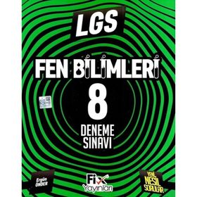 2020 8. Sınıf LGS Fen Bilimleri 8 Denemeleri-Fix Yayınları