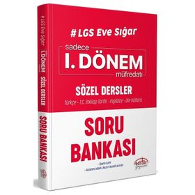 2020 8. Sınıf Lgs Sözel Dersler 1. Dönem Soru Bankası Lgs Eve Sığar-Editör Yayınları
