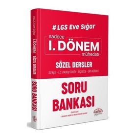 2020 8. Sınıf Lgs Sözel Dersler 1. Dönem Soru Bankası Lgs Eve Sığar-Editör Yayınları