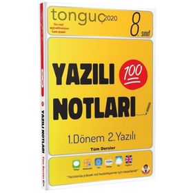 2020 8. Sınıf Tüm Dersler 1. Dönem 2. Yazılı Notları - Tonguç Akademi Yayınları