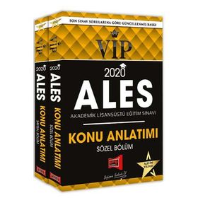 2020 ALES VIP Sayısal - Sözel Bölüm Konu Anlatımı 2 Cilt - Yargı Yayınları
