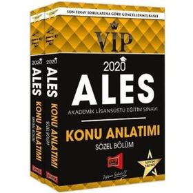 2020 ALES VIP Sayısal - Sözel Bölüm Konu Anlatımı 2 Cilt - Yargı Yayınları