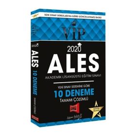 2020 ALES VIP Yeni Sınav Sistemine Göre Tamamı Çözümlü 10 Fasikül Deneme Yargı Yayınları