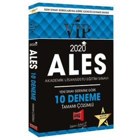 2020 ALES VIP Yeni Sınav Sistemine Göre Tamamı Çözümlü 10 Fasikül Deneme Yargı Yayınları