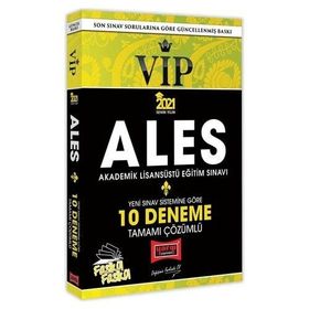 2020 ALES VIP Yeni Sınav Sistemine Göre Tamamı Çözümlü 10 Fasikül Deneme Yargı Yayınları