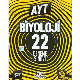 2020 AYT Biyoloji 22 Denemeleri-Fix Yayınları