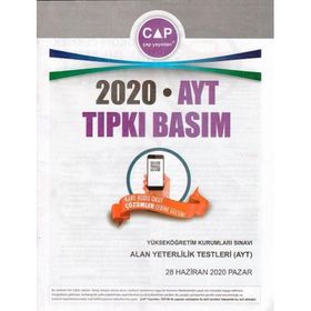 2020 AYT Tıpkı Basım-Çap Yayınları