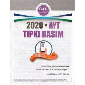 2020 AYT Tıpkı Basım-Çap Yayınları