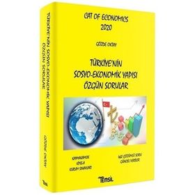 2020 Cat Of Economics Türkiye nin Sosyo-Ekonomik Yapısı Özgün Sorular - Gözde Oktay Temsil Yayınları
