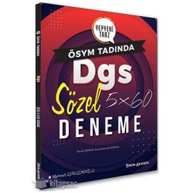 2020 DGS Sözel 5x60 Deneme Tercih Akademi Yayınları