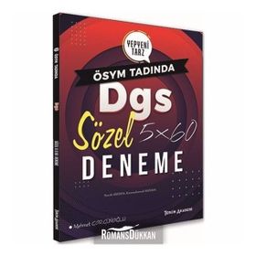 2020 DGS Sözel 5x60 Deneme Tercih Akademi Yayınları