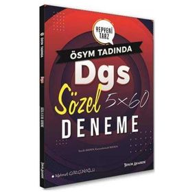 2020 DGS Sözel 5x60 Deneme Tercih Akademi Yayınları