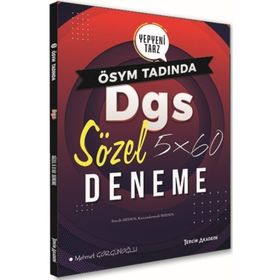 2020 DGS Sözel 5x60 Deneme Tercih Akademi Yayınları