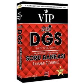 2020 DGS VIP Sayısal Sözel Yetenek Tamamı Çözümlü Soru Bankası Yargı Yayınları