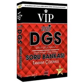 2020 DGS VIP Sayısal Sözel Yetenek Tamamı Çözümlü Soru Bankası Yargı Yayınları