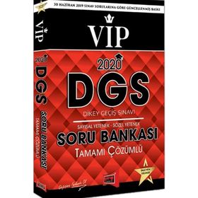 2020 DGS VIP Sayısal Sözel Yetenek Tamamı Çözümlü Soru Bankası Yargı Yayınları