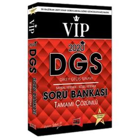 2020 DGS VIP Sayısal Sözel Yetenek Tamamı Çözümlü Soru Bankası Yargı Yayınları