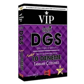 2020 DGS VIP Yeni Sınav Sistemine Göre Tamamı Çözümlü 10 Fasikül Deneme Yargı Yayınları