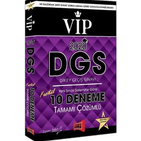 2020 DGS VIP Yeni Sınav Sistemine Göre Tamamı Çözümlü 10 Fasikül Deneme Yargı Yayınları