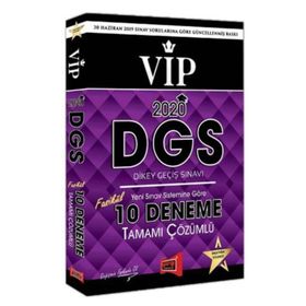 2020 DGS VIP Yeni Sınav Sistemine Göre Tamamı Çözümlü 10 Fasikül Deneme Yargı Yayınları