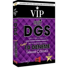2020 DGS VIP Yeni Sınav Sistemine Göre Tamamı Çözümlü 10 Fasikül Deneme Yargı Yayınları