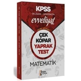 2020 Evveliyat KPSS Genel Yetenek Ortaöğretim Ön Lisans Matematik Çek Kopar Yaprak Test - İsem Yayıncılık