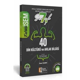 2020 Farklı İsem 7. Sınıf Din Kültürü Ve Ahlak Bilgisi Tamamı Çözümlü 40 Fasikül Deneme İsem Yayıncı