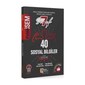 2020 Farklı İsem 7. Sınıf Sosyal Bilgiler Tamamı Çözümlü 40 Fasikül Deneme İsem Yayıncılık