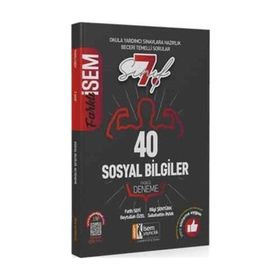 2020 Farklı İsem 7. Sınıf Sosyal Bilgiler Tamamı Çözümlü 40 Fasikül Deneme İsem Yayıncılık