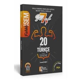 2020 Farklı İsem 7. Sınıf Türkçe Tamamı Çözümlü 20 Fasikül Deneme İsem Yayıncılık