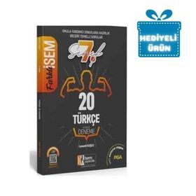2020 Farklı İsem 7. Sınıf Türkçe Tamamı Çözümlü 20 Fasikül Deneme İsem Yayıncılık