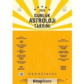 2020 Günlük Astroloji Takvimi Dinçer Güner Destek Yayınları