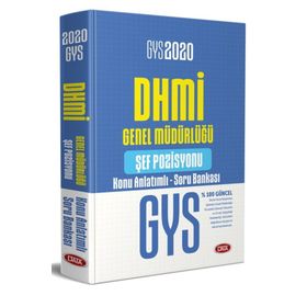 2020 Gys Dhmi Genel Müdürlüğü Şef Pozisyonu Konu Anlatımlı Soru Bankası-Data Yayınları