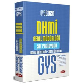 2020 Gys Dhmi Genel Müdürlüğü Şef Pozisyonu Konu Anlatımlı Soru Bankası-Data Yayınları