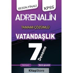 2020 KPSS Adrenalin Sezon Finali Vatandaşlık Tamamı Çözümlü 7 Deneme - Tercih Akademi Yayınları