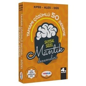 2020 KPSS ALES DGS Sayısal Sözel Mantık Tamamı Çözümlü 50 Deneme Yediiklim Yayınları